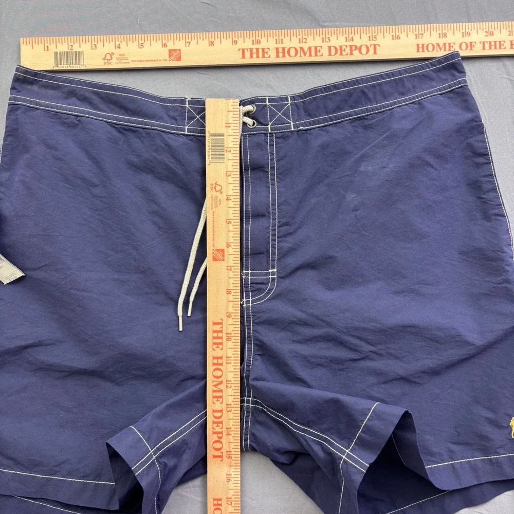 Polo‎ Ralph Lauren Mens Navy Blue Swim Trunks XXL NWT Contrast Stitch Summer